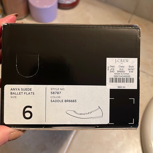 JCREW FACTORY- Anya suede ballet flat - NWT - Picture 2 of 9